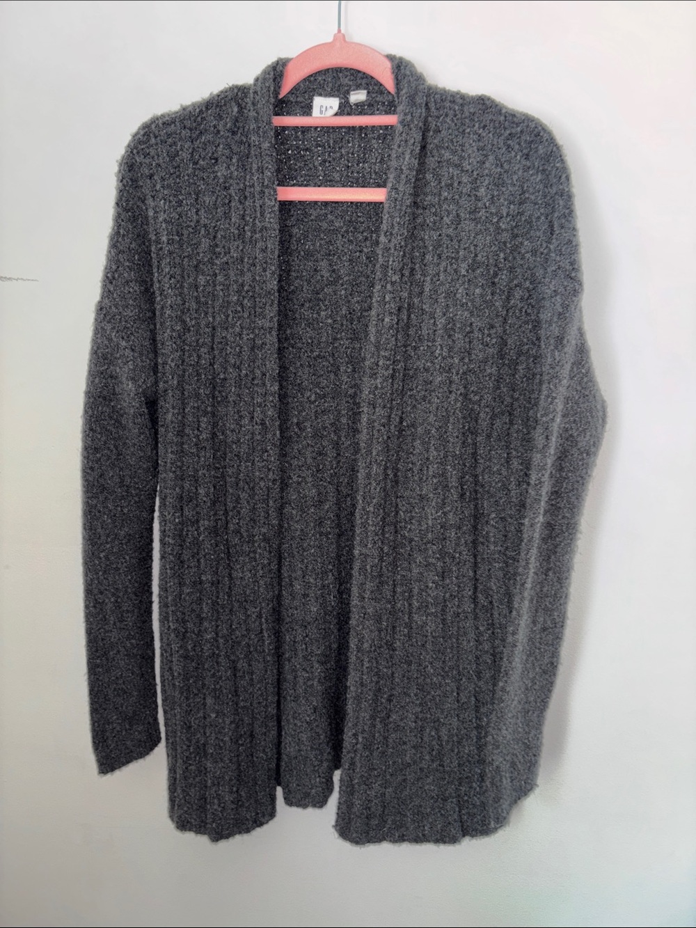 GAP Open Front Cardigan, Dark Gray, Wool/alpaca Blend, sz XS